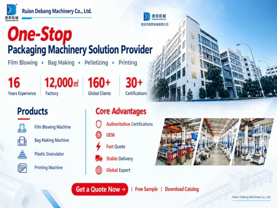 ABA LDPE Film Blowing Extrusion Machine for Plastic Packaging Film Making PE Flat Bag Making Film Blowing Machine Laundry Bag Film Blown Machine